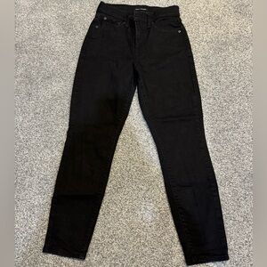 Lucky High Rise Skinny Jeans - 6/28 Ankle - Brigitte - Black